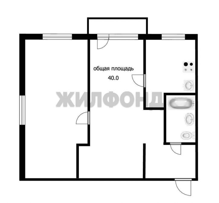 2-комн квартира Усова улица, д.25/2