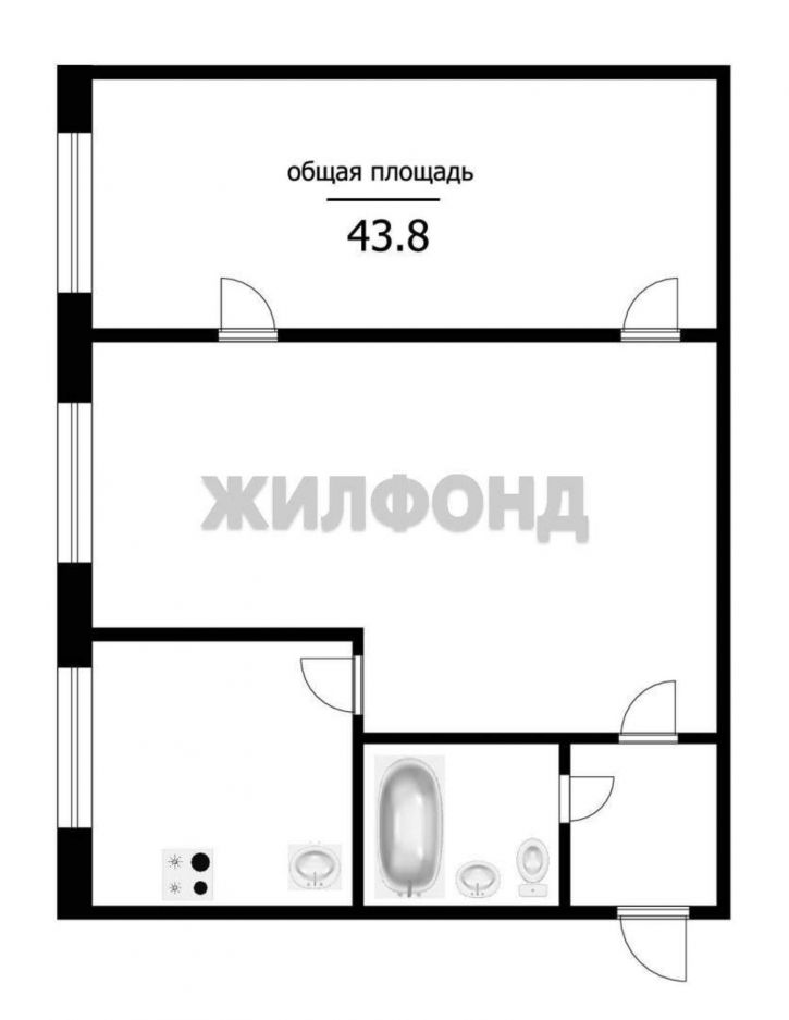 2-комн квартира Пристанской переулок, д.2