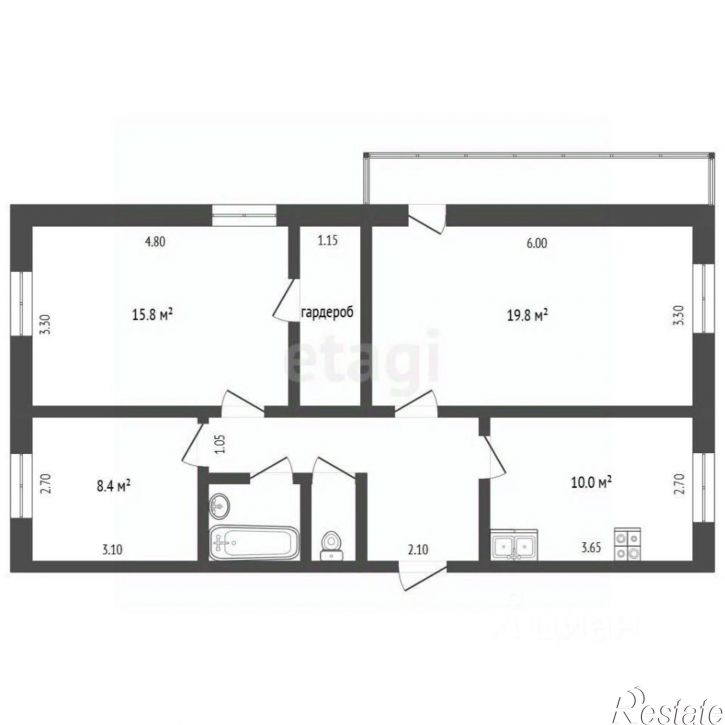 3-комн квартира пр-кт Мира, 5,  д. 5
