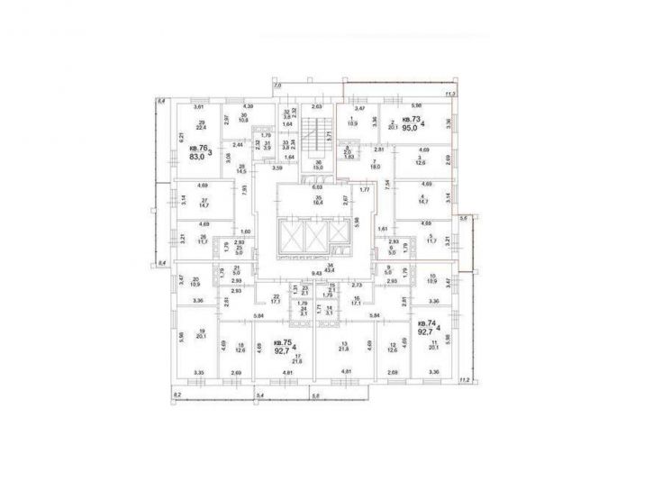 4-комн квартира Московский тракт, д.107в