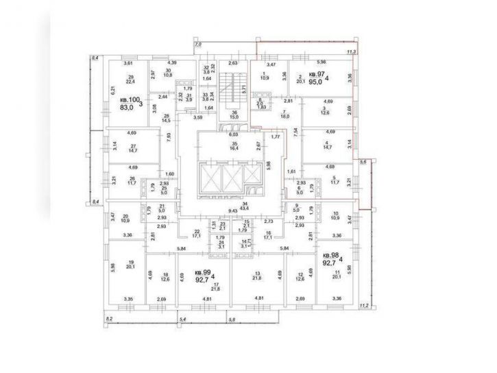 4-комн квартира Московский тракт, д.107в