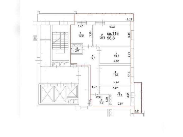 4-комн квартира Московский тракт, д.107в