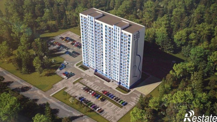 2-комн квартира в новом доме улица Владимира Высоцкого, 8Д