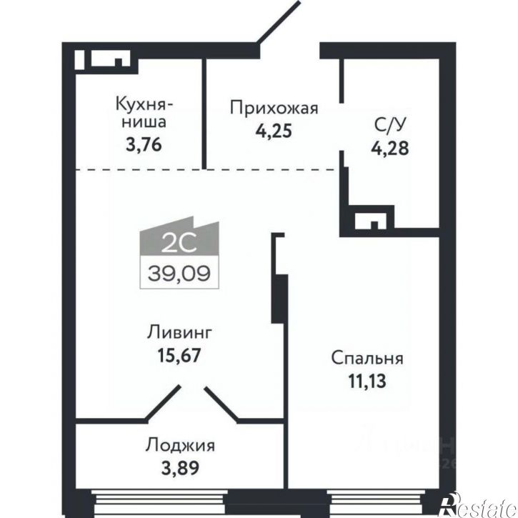 2-комн квартира в новом доме ул Бердская, 14/3,  д. 14/3