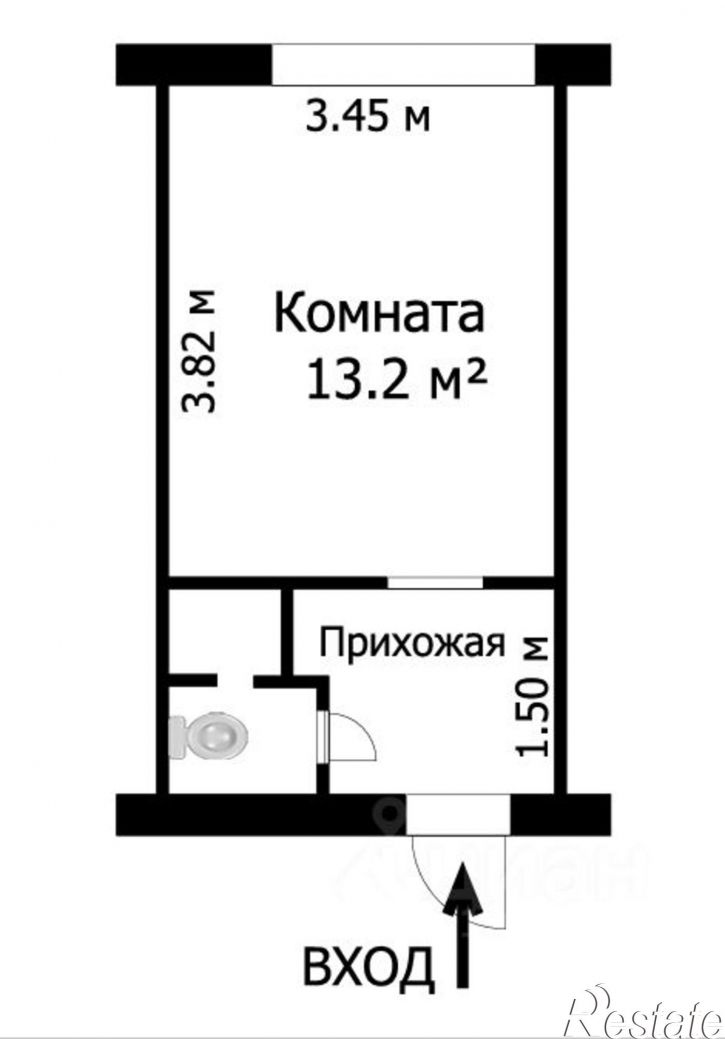 1-комн квартира Промышленный пер, 9а 1,  д. 9а 1,  к. 1