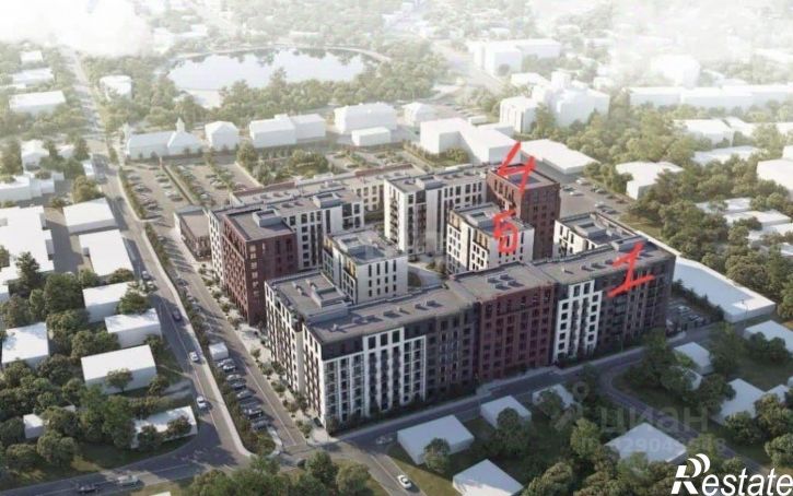 2-комн квартира в новом доме Белозёрская улица, 9с1,  д. 9с1