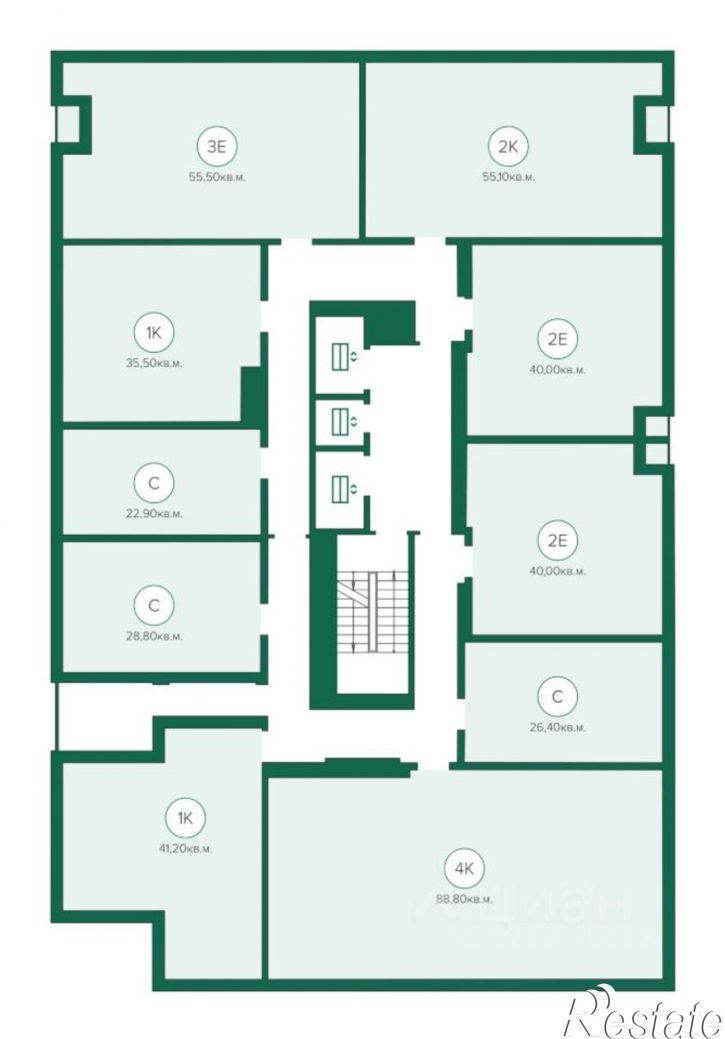 2-комн квартира в новом доме улица Пушкина, 63 с52,  д. 63 с52