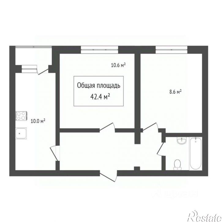 2-комн квартира Светлый переулок, 32,  д. 32