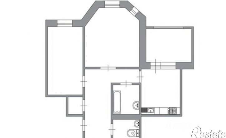 2-комн квартира улица Ивана Черных, 50,  д. 50
