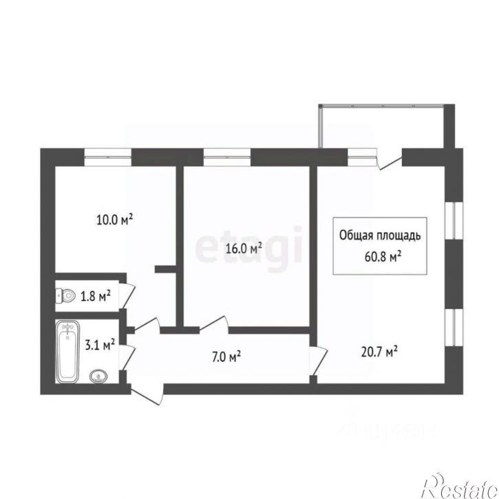 2-комн квартира Ново-Станционный пер, 30,  д. 30