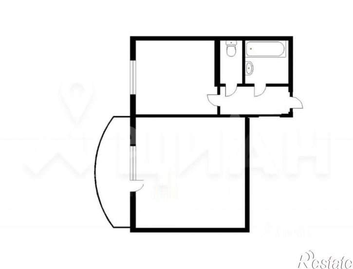 1-комн квартира улица Котовского, 3,  д. 3