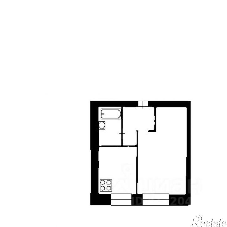 1-комн квартира улица Полины Осипенко, 6А,  д. 6А
