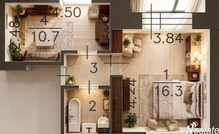 2-комн квартира Московский тракт, 62,  д. 62