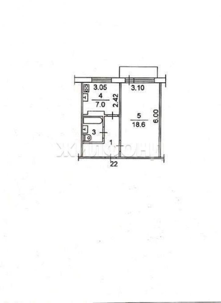 1-комн квартира Федора Лыткина улица, д.24