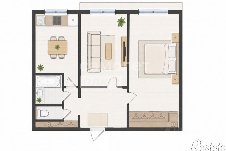 2-комн квартира проспект Фрунзе, 88,  д. 88