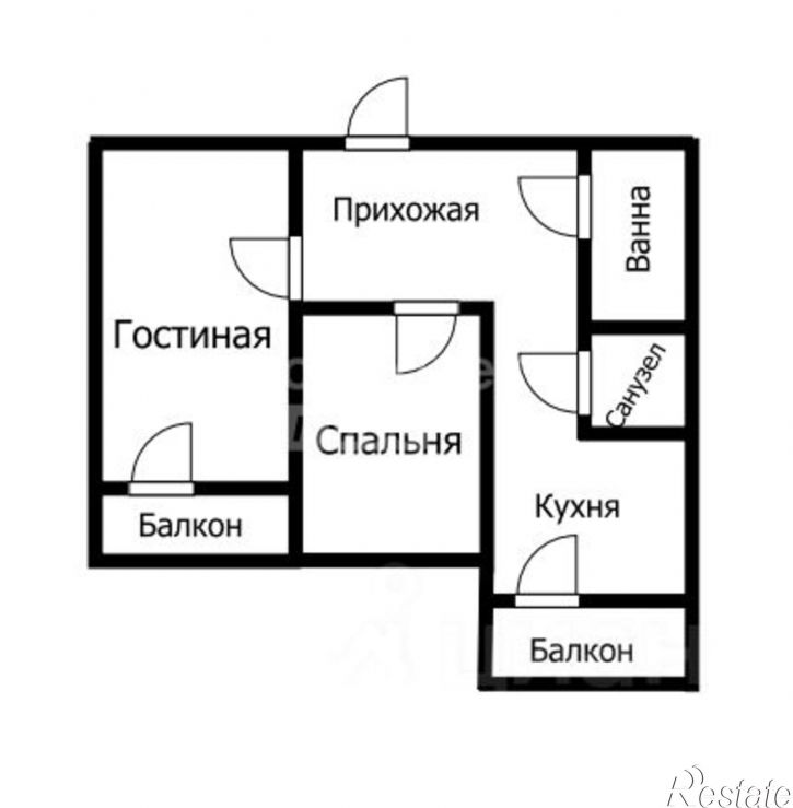 2-комн квартира ул Ивана Черных, 66,  д. 66