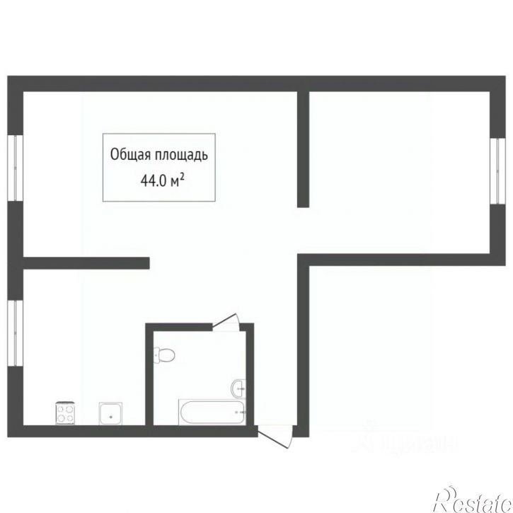 2-комн квартира Киевская улица, 30,  д. 30