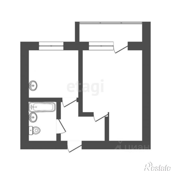 1-комн квартира улица 79-й Гвардейской Дивизии, 19/1,  д. 19/1