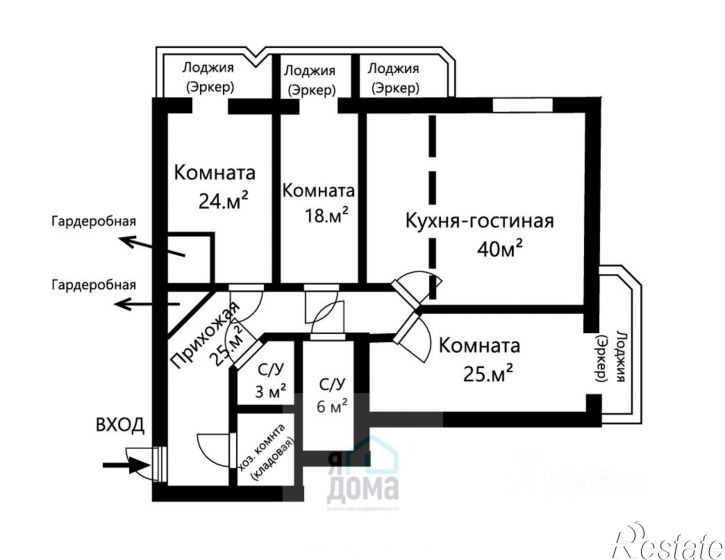 3-комн квартира улица Кузнецова, 20/4,  д. 20/4