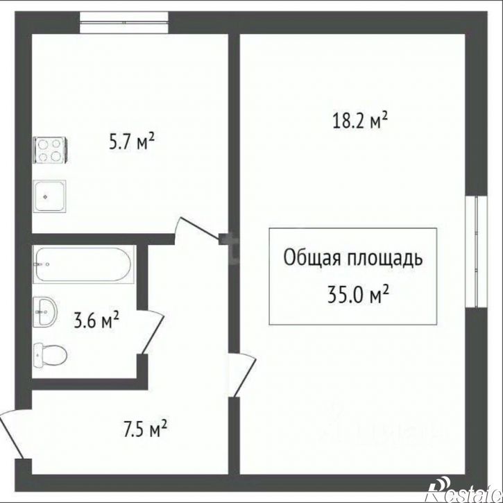 1-комн квартира улица Савиных, 4А,  д. 4А