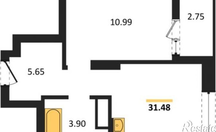 1-комн квартира в новом доме ул Бердская, 14/3,  д. 14/3