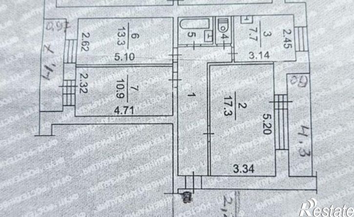 3-комн квартира ул Киевская, 96 1,  д. 96 1,  к. 1