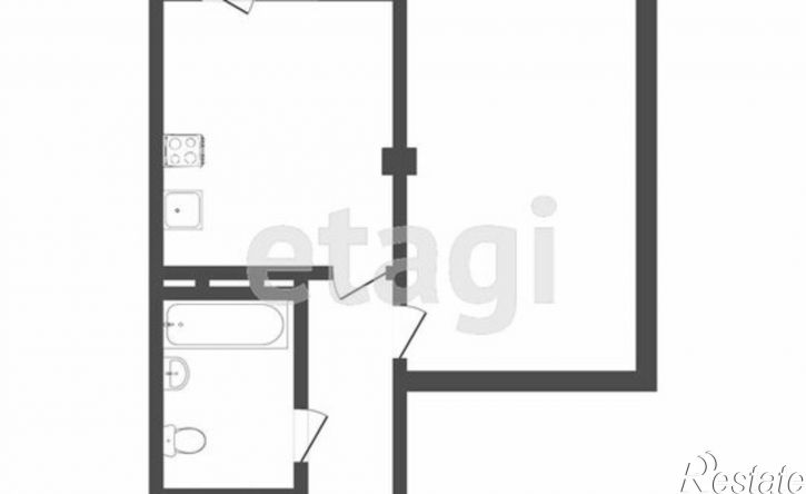 1-комн квартира улица Петра Федоровского, 12