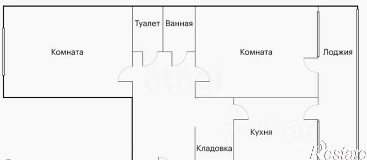 1-комн квартира Комсомольский проспект, 71,  д. 71