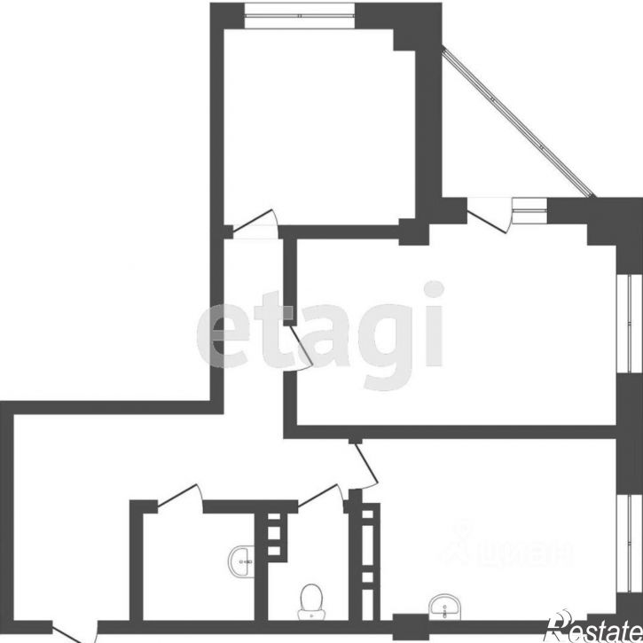 2-комн квартира ул Василия Болдырева, 2,  д. 2