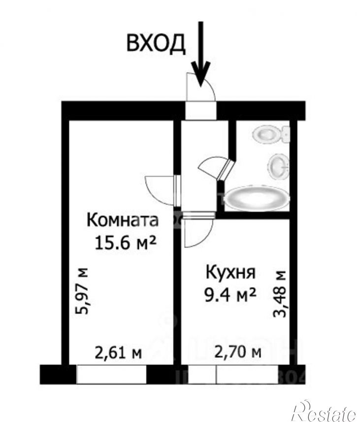 1-комн квартира Тихий переулок, 17,  д. 17