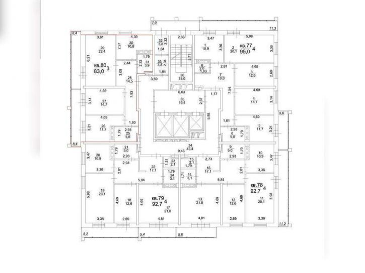 3-комн квартира Московский тракт, д.107в