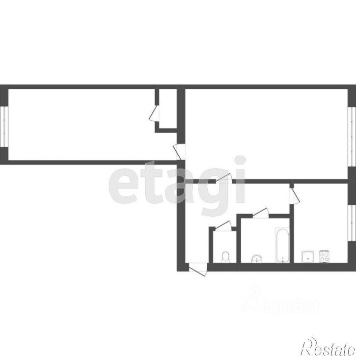 2-комн квартира Асиновская улица, 9А,  д. 9А