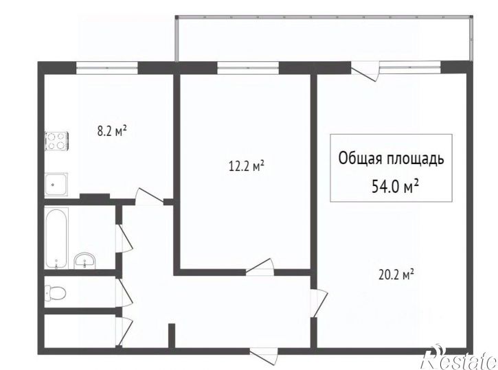 2-комн квартира Сибирская улица, 102,  д. 102