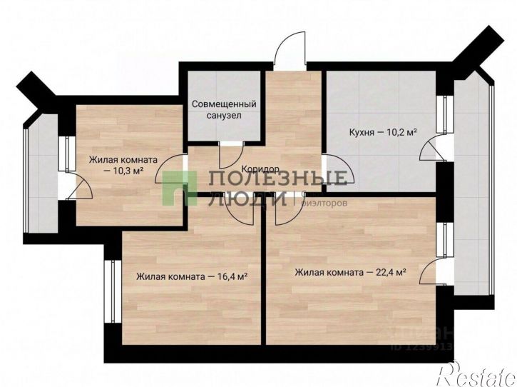 3-комн квартира ул Никитина, 25,  д. 25