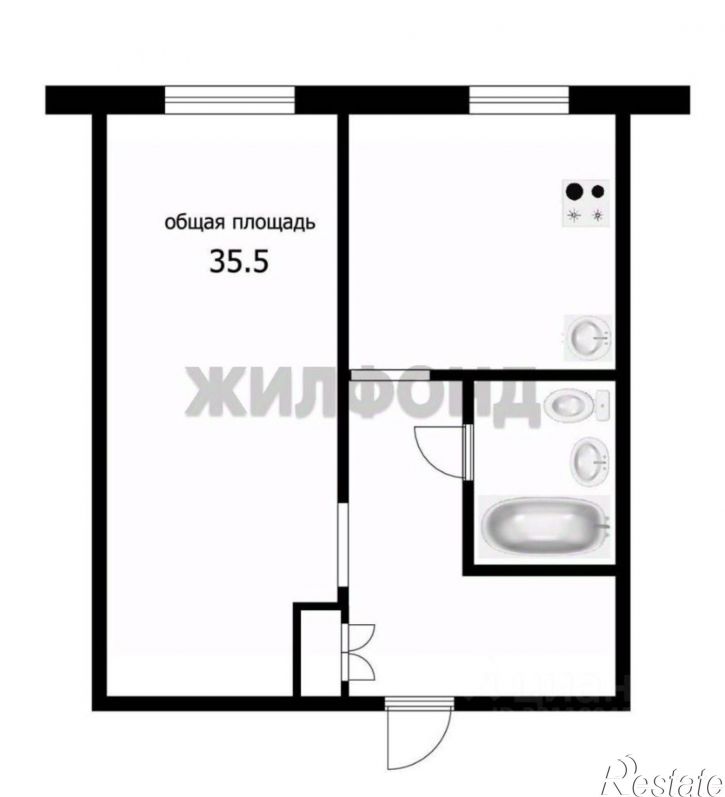 1-комн квартира проспект Мира, 19/1,  д. 19/1