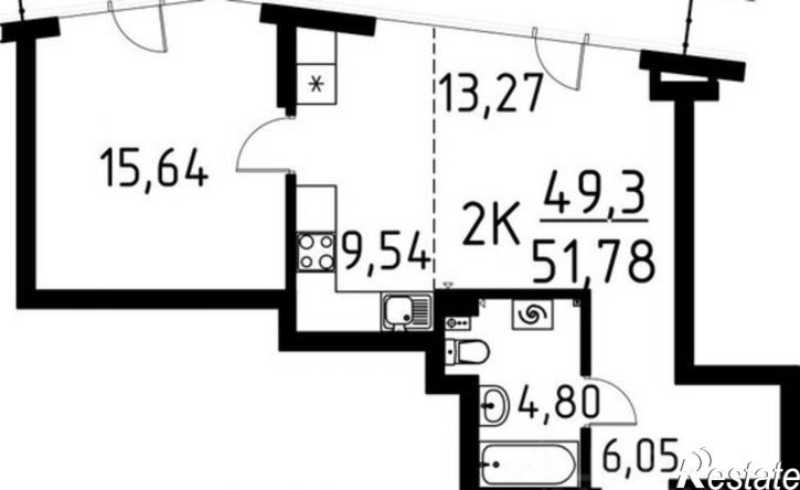 2-комн квартира в новом доме ул Вершинина, 58 1,  д. 58 1,  к. 1