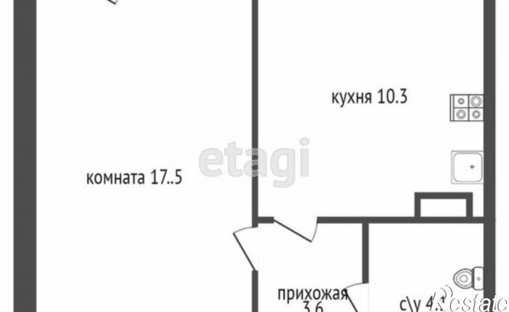 1-комн квартира переулок Богдана Хмельницкого, 12,  д. 12