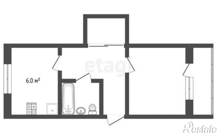 1-комн квартира Ботанический переулок, 4,  д. 4