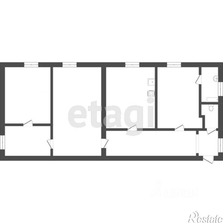 3-комн квартира ул Никитина, 12 1,  д. 12 1,  к. 1