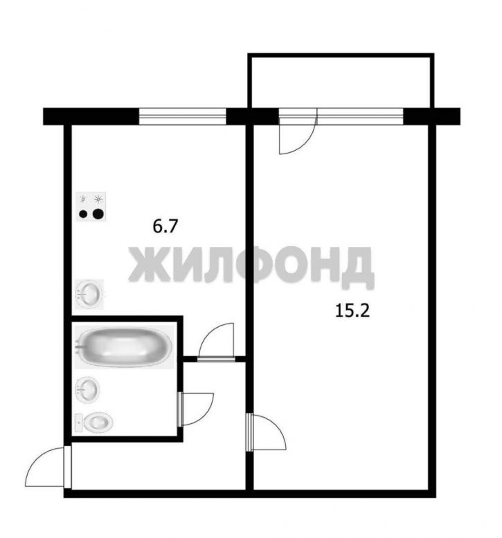 1-комн квартира Говорова улица, д.36А