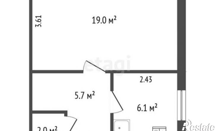 1-комн квартира ул Профсоюзная, 15а,  д. 15а