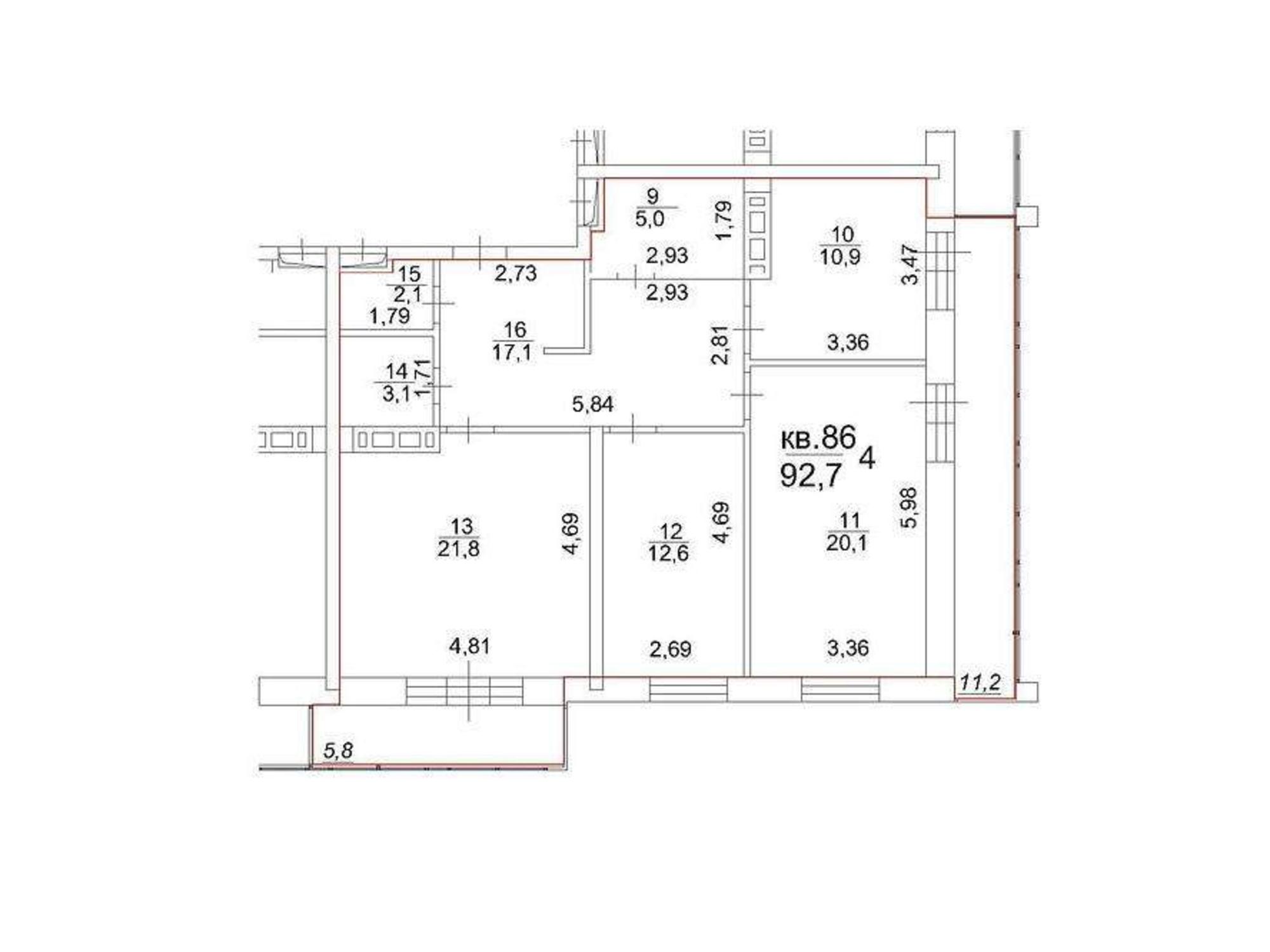 Купить квартиру за 11 501 100 рублей на Московский тракт, д.107в