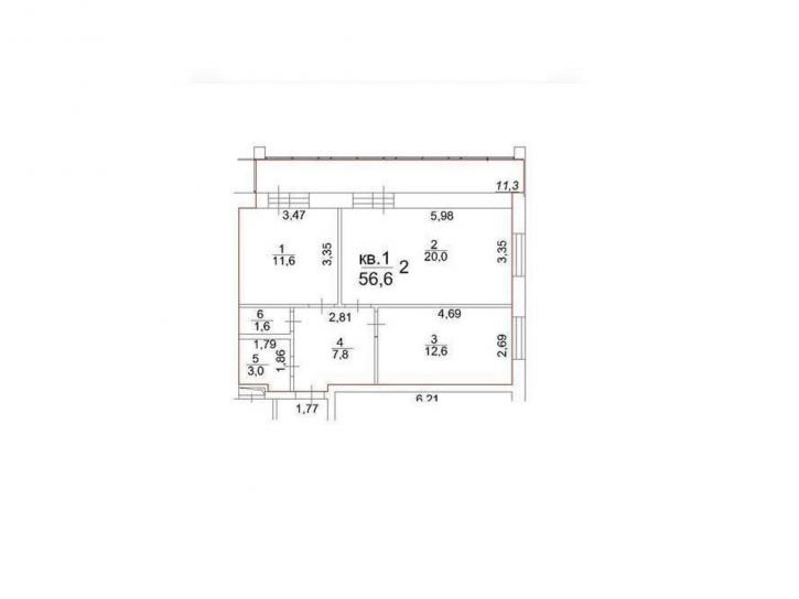 2-комн квартира Московский тракт, д.107в
