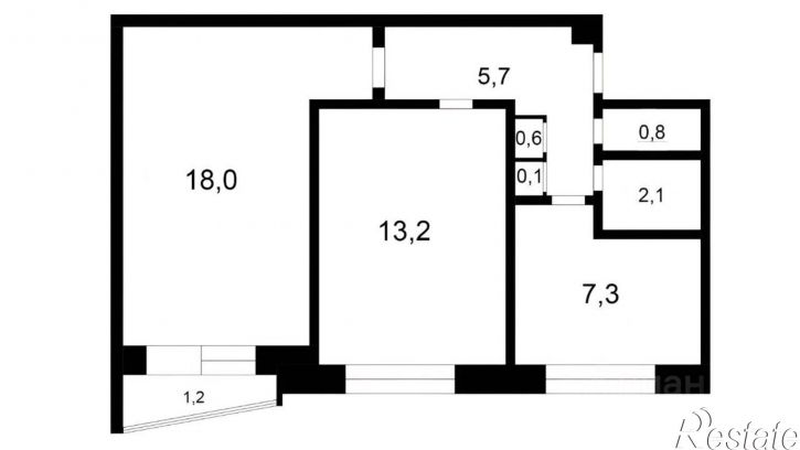 2-комн квартира Грузинская улица, 19,  д. 19