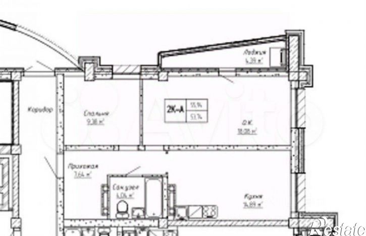 2-комн квартира ул Сибирская, 9а,  д. 9а