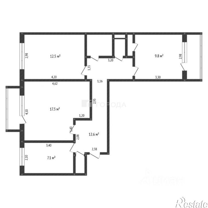 3-комн квартира проспект Мира, 1,  д. 1