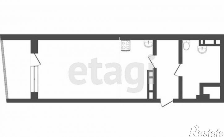 1-комн квартира ул Сибирская, 9а,  д. 9а