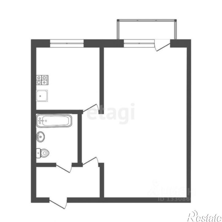 1-комн квартира ул Интернационалистов, 28,  д. 28