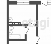 1-комн, 39кв м, этаж 2/10 Иркутский тракт, 44