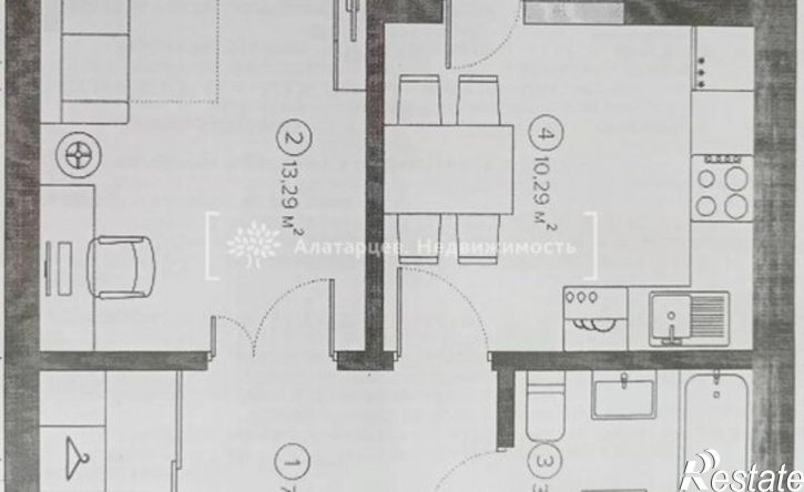 1-комн квартира ул Пушкина, 61/3,  д. 61/3